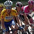 Frank Schleck behind Michael Rogers during stage 8 of the Tour de Suisse 2005